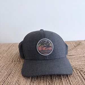 Travis Mathew Snapback Hat Gray Golf Trucker 110 FlexFit 110